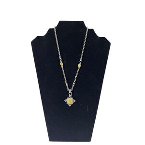 Women's Brighton Ice Diamond Snowflake Crystal Silver and Yellow